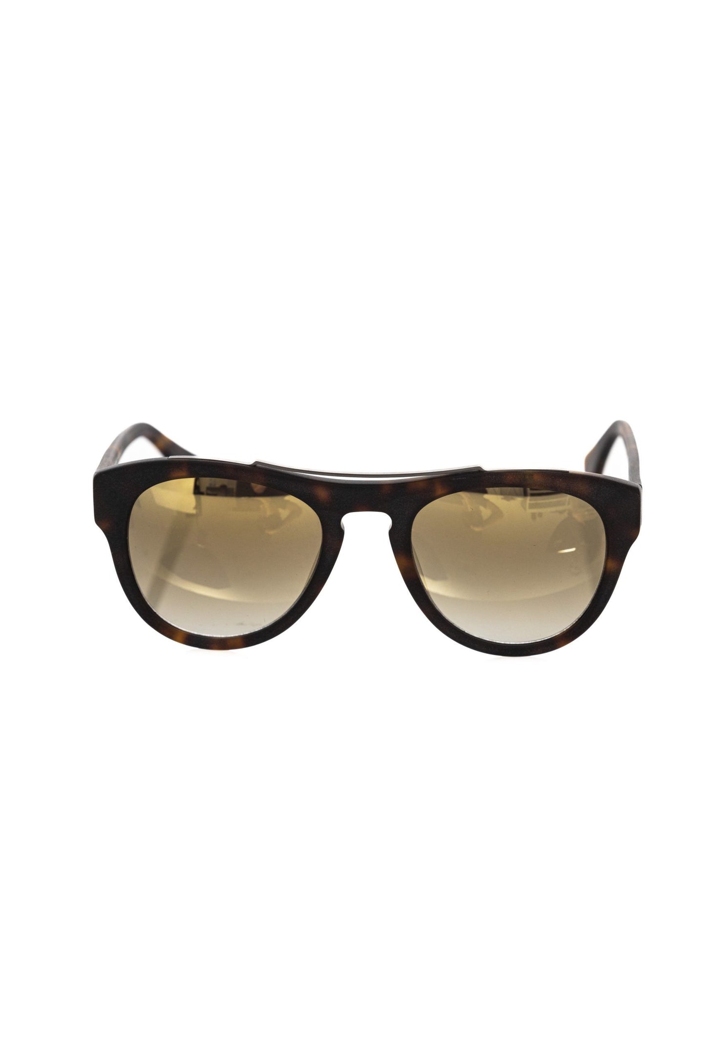 Frankie Morello Brown Acetate Men's Sunglasses