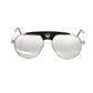 Frankie Morello Multicolor Metallic Men Sunglass