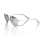Frankie Morello Silver Metallic Fibre Men Sunglass
