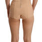 Dolce & Gabbana Beige Nylon Floral Lace Bodysuit Underwear