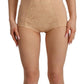 Dolce & Gabbana Beige Nylon Floral Lace Bodysuit Underwear
