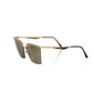 Frankie Morello Gold Metallic Fibre Women's Sunglasses