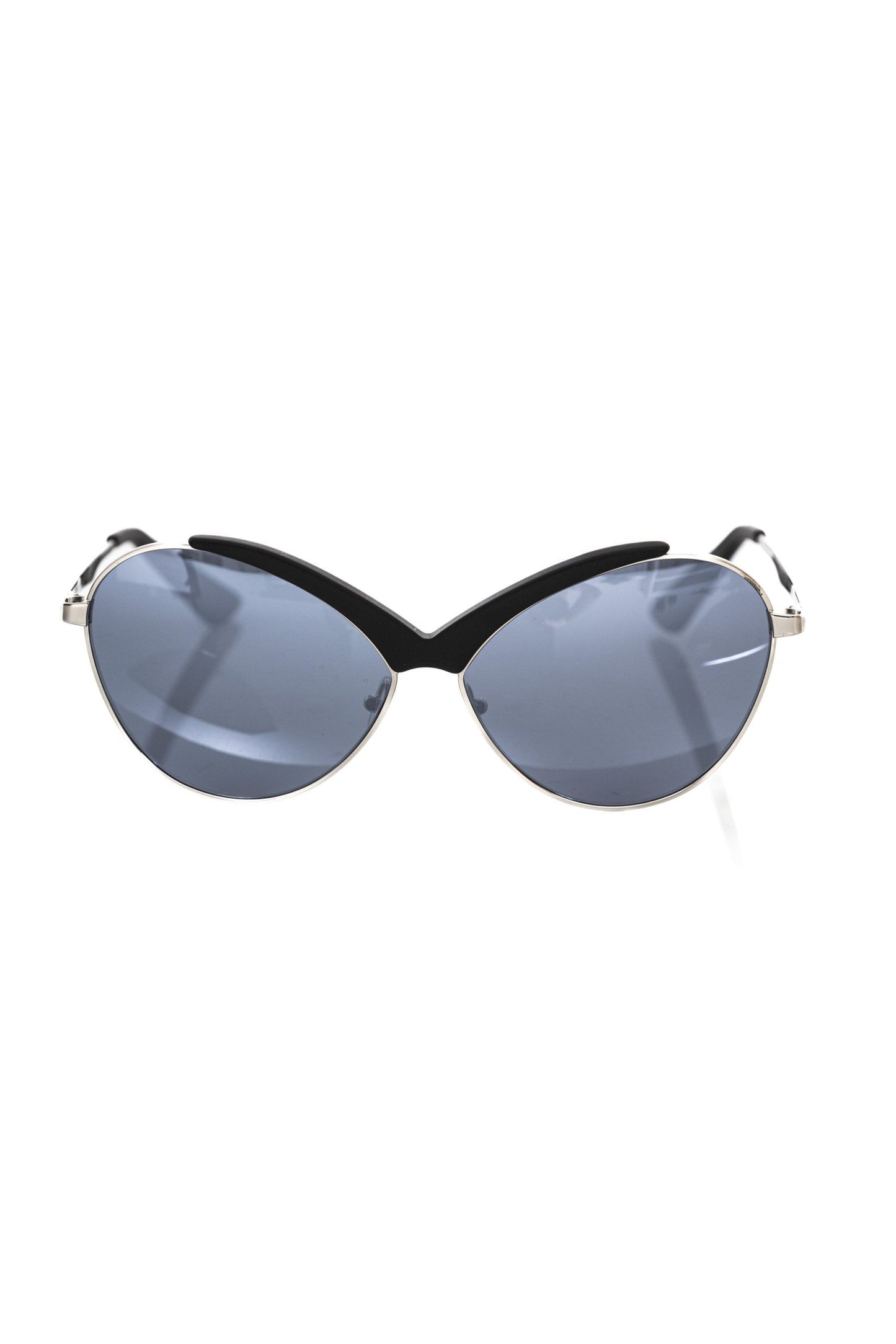 Frankie Morello Black Metallic Fiber Women's Sunglasses