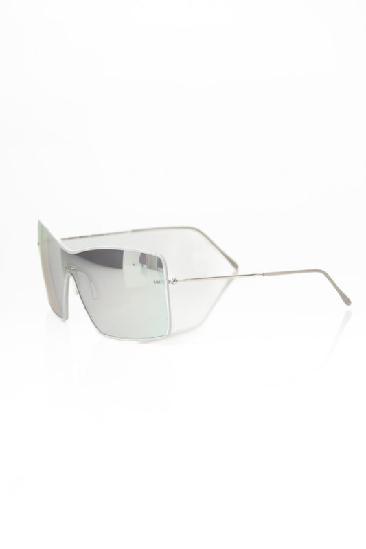 Frankie Morello Silver Metallic Women's Sunglasses Shield