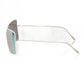 Frankie Morello Silver Metallic Women's Sunglasses Shield