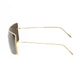 Frankie Morello Gold Metallic Fiber Women's Sunglass