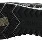 Jimmy Choo Elegant Black & Silver Leather Sneakers