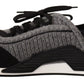 Dolce & Gabbana Black Gray Fabric Lace Up NS1 Sneakers Shoes
