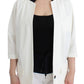 Andrea Pompilio White Cotton Blend Oversized Blazer Jacket