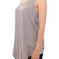 Comeforbreakfast Gray Viscose Tank Top Shirt Blouse