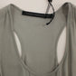 Comeforbreakfast Gray Viscose Tank Top Shirt Blouse