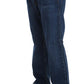 Acht Blue Wash Cotton Baggy Loose Fit Jeans