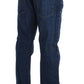 Acht Blue Wash Cotton Baggy Loose Fit Jeans