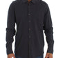 Alpha Massimo Rebecchi Gray Cotton Button Down Casual Shirt