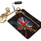 Dolce & Gabbana Black Leather #DGLovesLondon Keyring Cardholder Coin Case