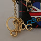 Dolce & Gabbana Black Leather #DGLovesLondon Keyring Cardholder Coin Case