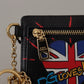 Dolce & Gabbana Black Leather #DGLovesLondon Keyring Cardholder Coin Case