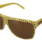 Dolce & Gabbana Yellow Stars Acetate Square Shades DG4125 Sunglasses