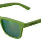 Dolce & Gabbana Green Rubber Full Rim Frame Shades DG6095 Acid Sunglasses