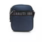Cerruti 1881 Blue Leather Women Crossbody Bag