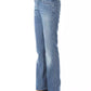 BYBLOS Blue Cotton Women's Regular Fit Jean