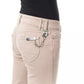 BYBLOS Beige Cotton Women Slim Pant
