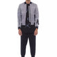 Nicolo Tonetto Gray Polyester Men Bomber Jacket