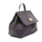 Pompei Donatella Gray Leather Women Shoulder Bag