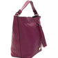 Pompei Donatella "Burgundy Leather Women Shoulder Bag"