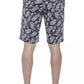 PT Torino Blue Cotton Men Bermuda Shorts