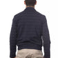 Verri Blue Wool Men Bomber Jacket