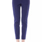 BYBLOS Blue Polyester Women's Slim Fit Pant