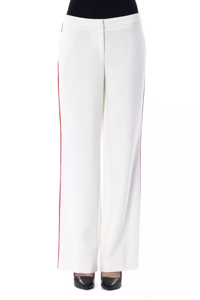 BYBLOS White Polyester Women's Pant