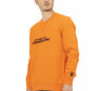 Automobili Lamborghini Orange Cotton Men's Sweater
