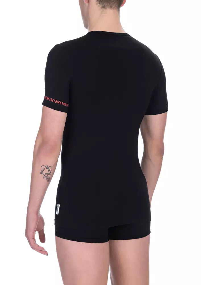 Bikkembergs Black Cotton Men's T-Shirt Pack