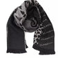 Cavalli Class Black Wool Men Scarf