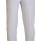 John Galliano White Cotton Logo Mens Jogger Pants