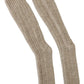 Dolce & Gabbana Beige Wool Knit Calf Long Women Socks
