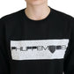 Philippe Model Black Printed Long Sleeves Pullover Sweater