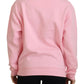 Philippe Model Pink Printed Long Sleeves Pullover Sweater
