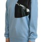 Philippe Model Light Blue Logo Printed Long Sleeves Sweater