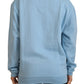 Philippe Model Light Blue Logo Printed Long Sleeves Sweater