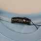 Philippe Model Light Blue Logo Printed Long Sleeves Sweater