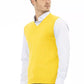 Alpha Studio Yellow Viscose Men Jacket