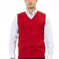 Alpha Studio Red Viscose Men's Jacket