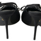 Dolce & Gabbana Black Crystal Embellished Slingback Heel Shoes