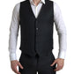 Dolce & Gabbana Black 3 Piece Single Breasted MARTINI Suit
