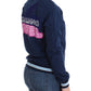 John Galliano Blue zip cotton cardigan