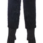 Dolce & Gabbana Black Beaver Fur Lambskin Leather Elbow Gloves