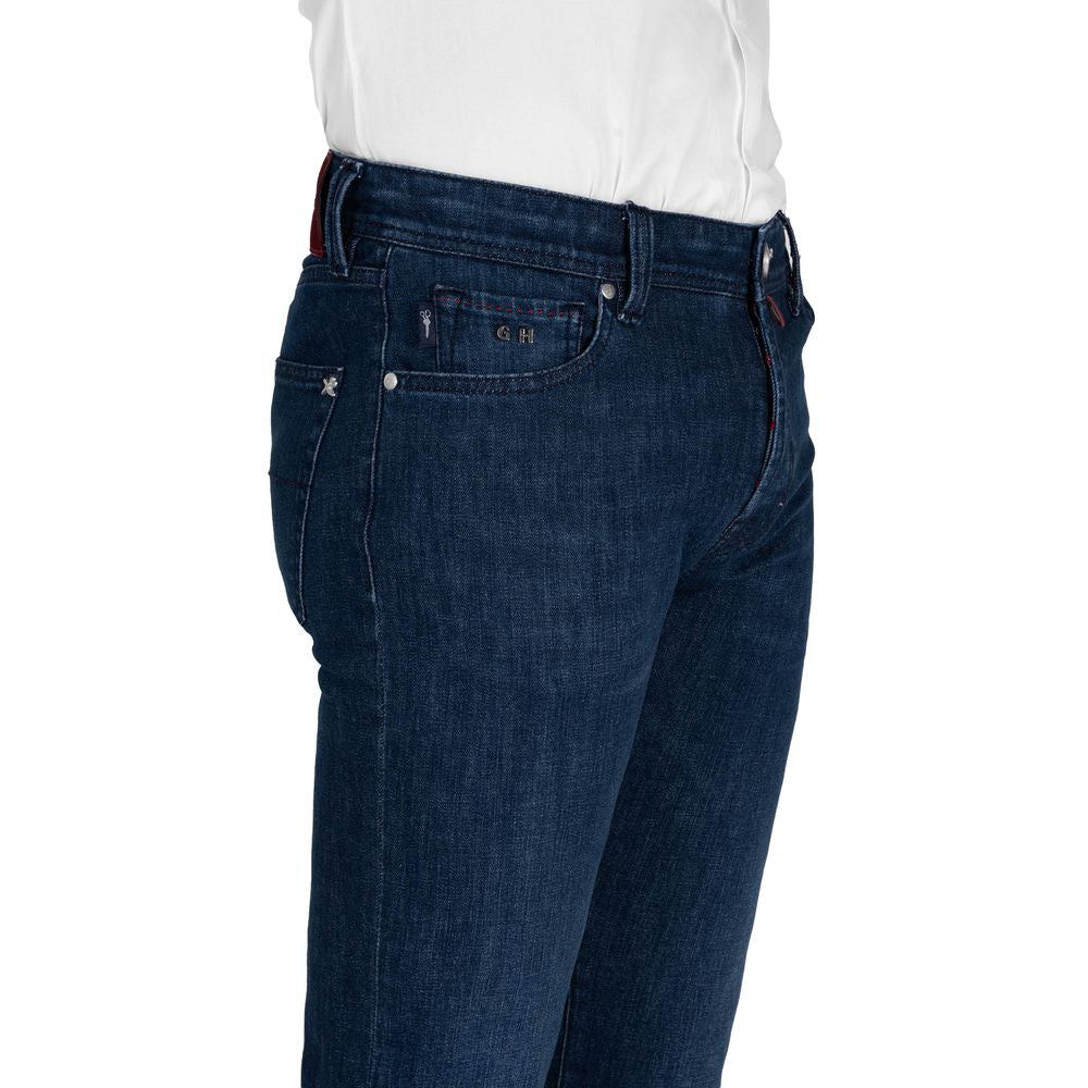 Tramarossa Blue Cotton Men Jeans